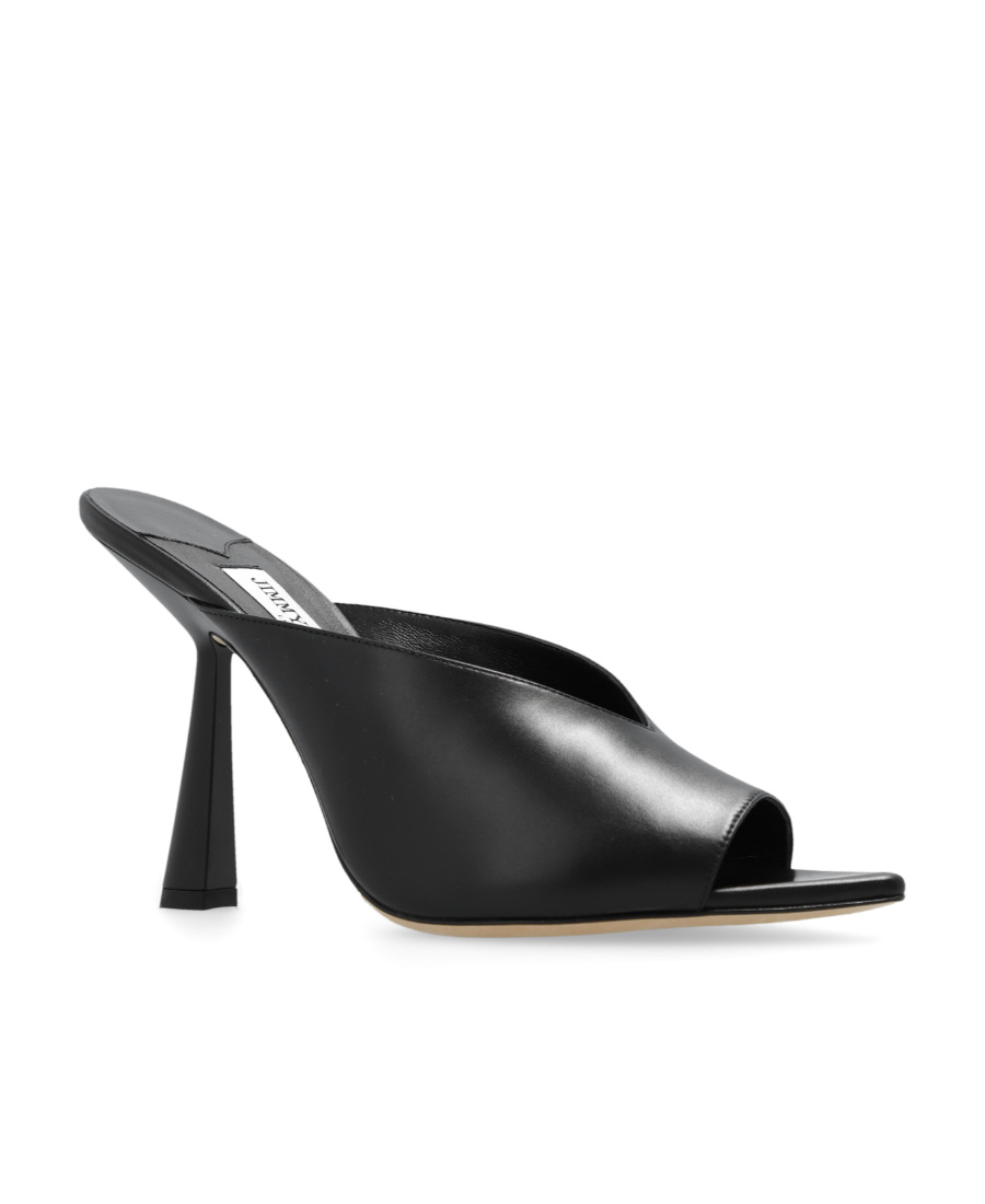 Jimmy Choo Maryanne 100 Glittered Mules In Black