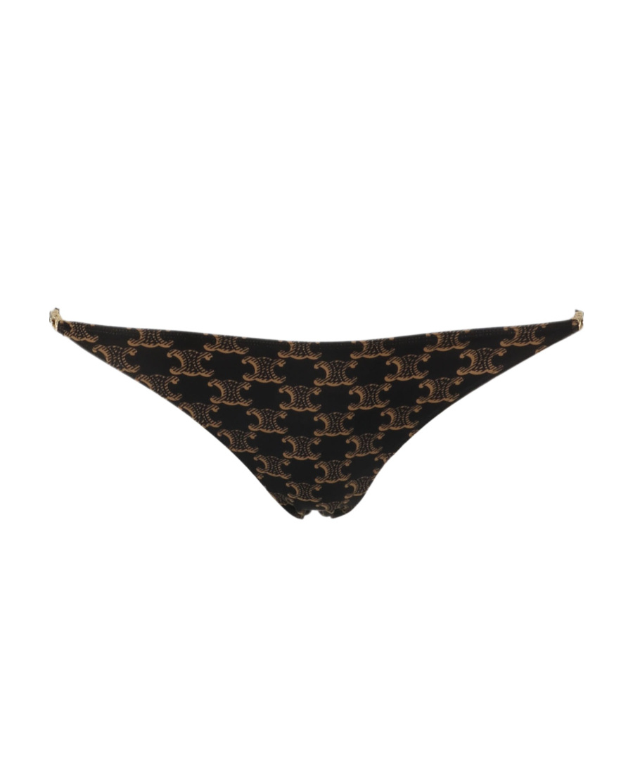 Celine Logo Swimming Trunks In Black