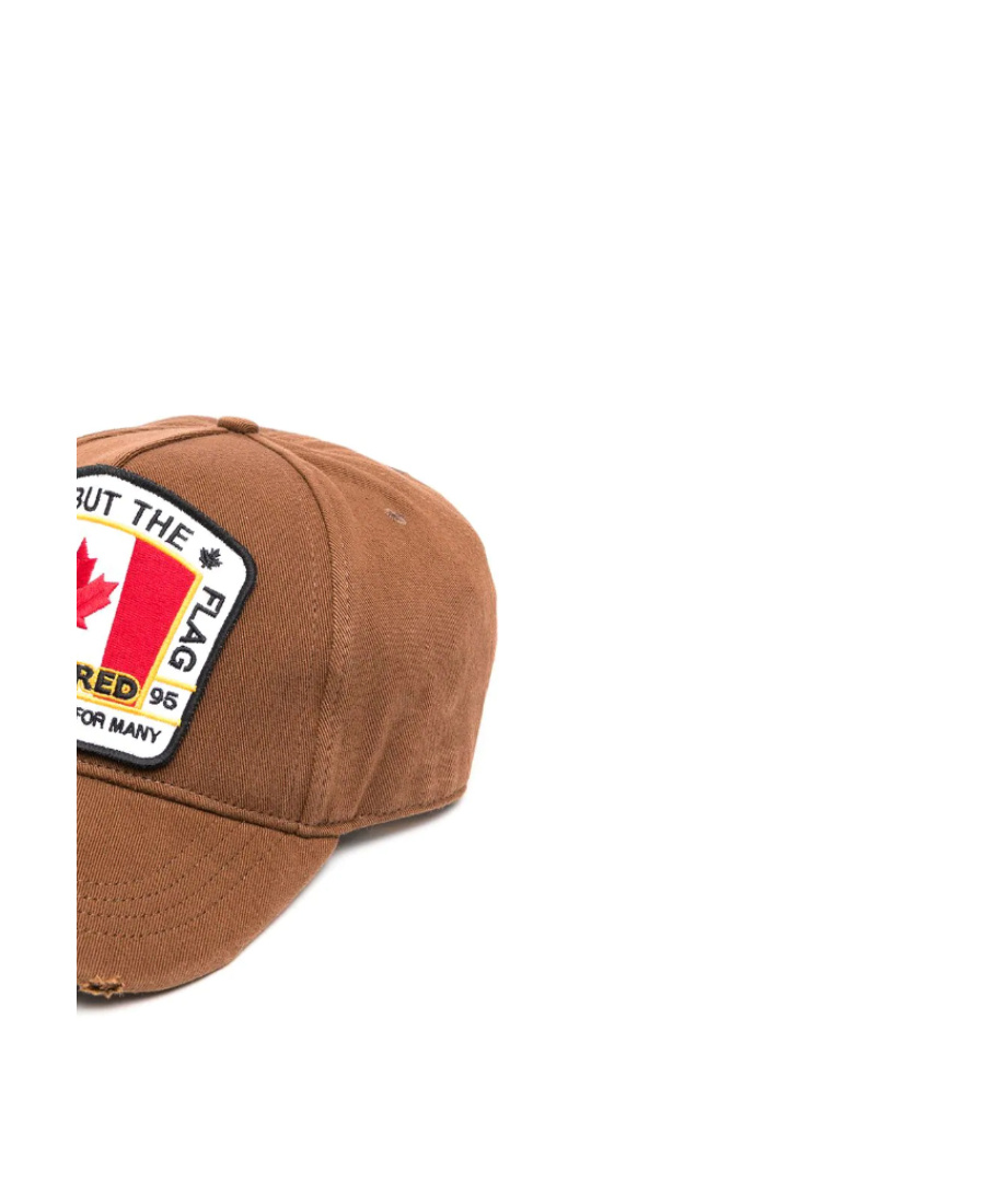 Dsquared2 Appliqued Baseball Cap In Brown