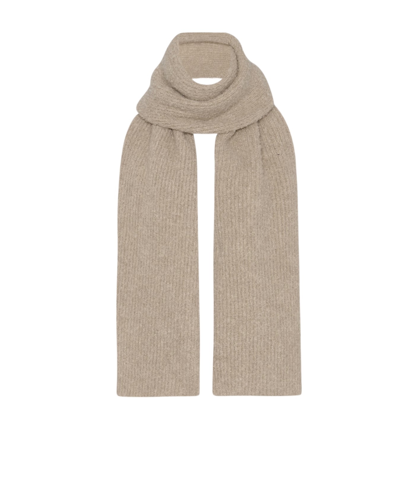 The Row Luthgard Scarf In Cashmere, Alpaca And Silk In Sand