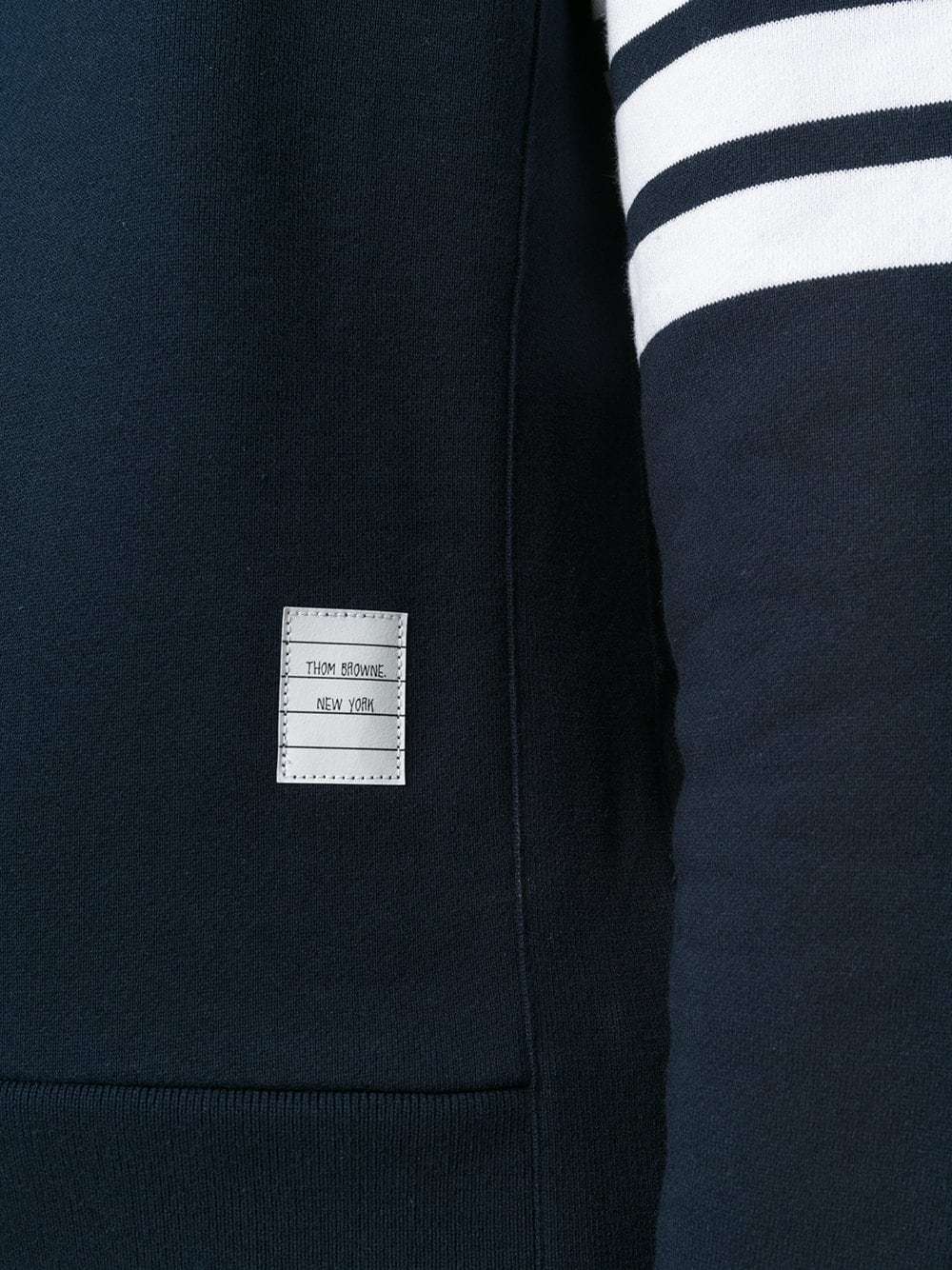 Thom Browne 4-bar Stripe Crewneck Sweatshirt In Blue