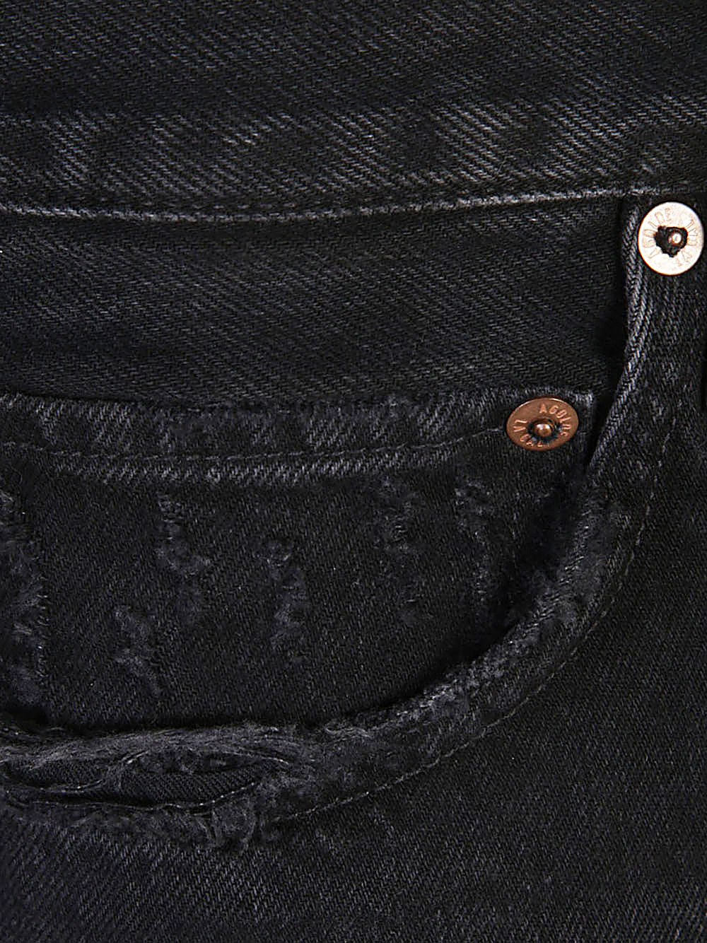 Agolde Wide-leg Jeans In Black