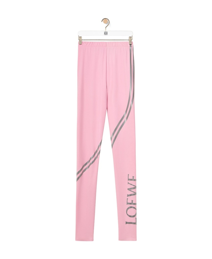 Shop Loewe Leggings In Polyamide And Elastane In Pink