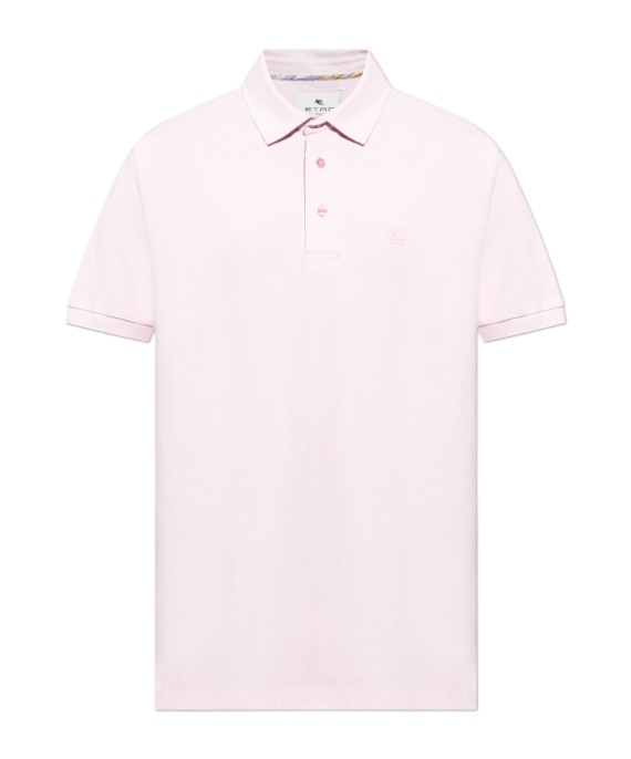 Etro Logo Short-sleeved Polo T-shirt In White