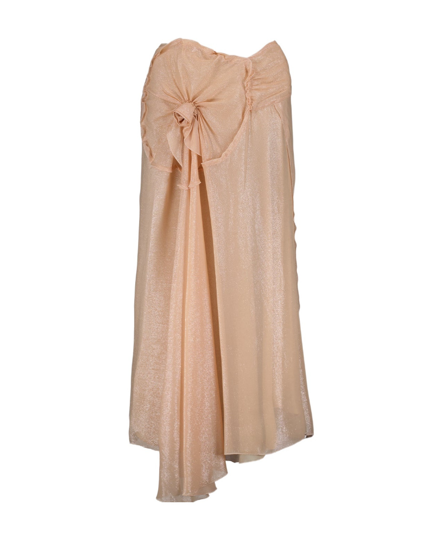 Victoria Beckham Asymmetrical Skirt In Nude