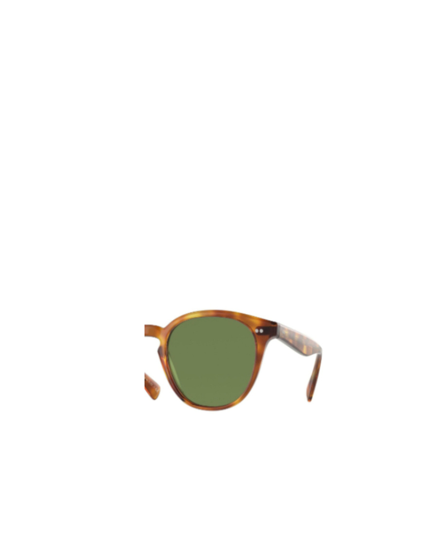 Oliver Peoples Tortoiseshell-effect Round-frame Sunglasses In Green