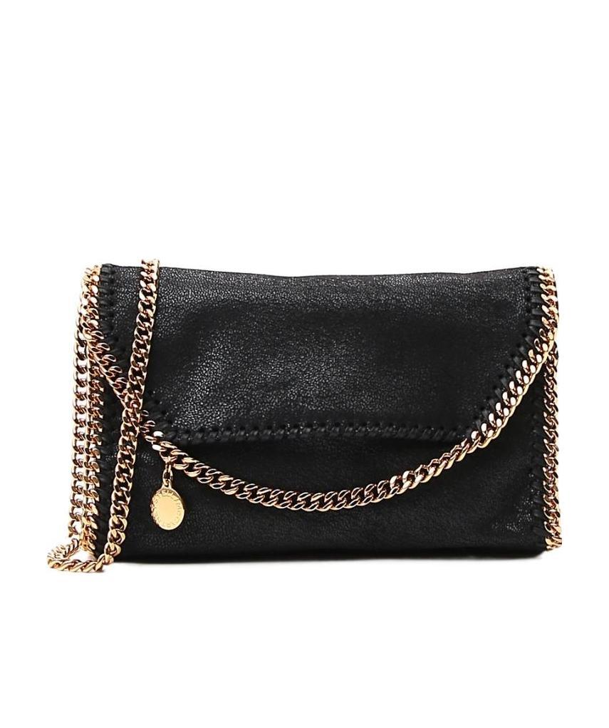 Stella Mccartney Falabella Mini Vegan-leather Cross-body Bag In Black