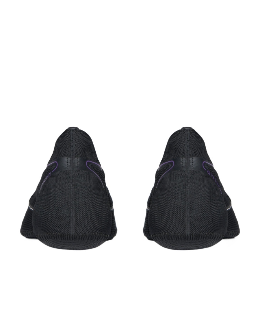Givenchy Tk-360 Plus Knit Slip-on Sneakers In Black