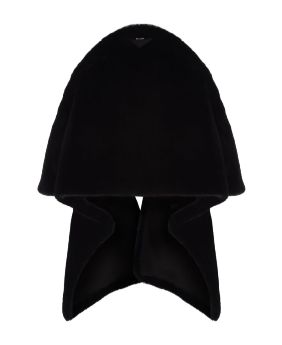 Prada Pull-on Short-sleeve Jacket In Black