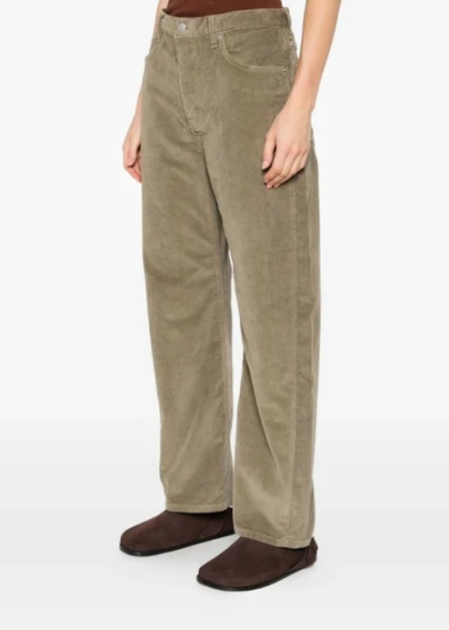 Studio Nicholson Denim Straight Trousers In Green
