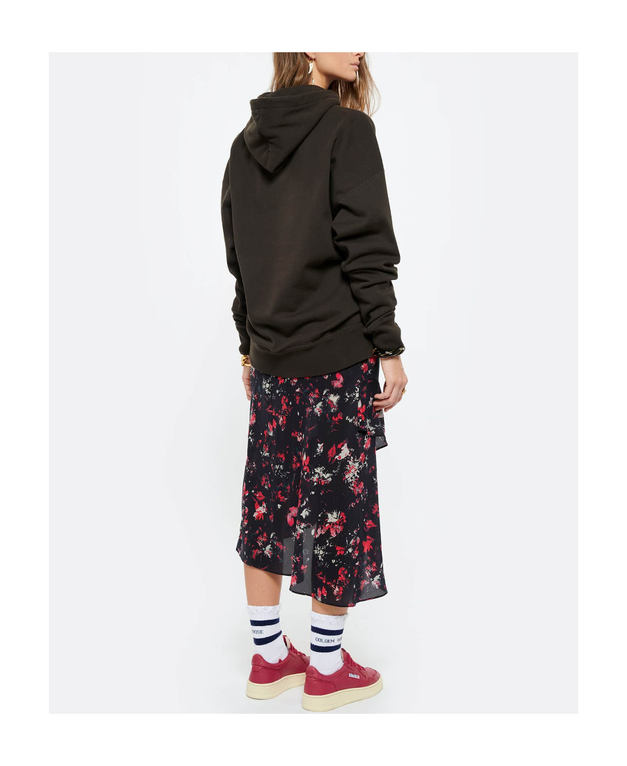 Shop Isabel Marant Étoile Mansel Oversized Logo Sweatshir In Black