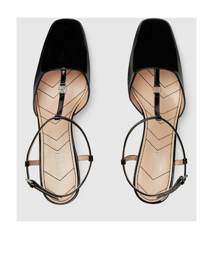 Gucci Double G Slingback Pumps In Black