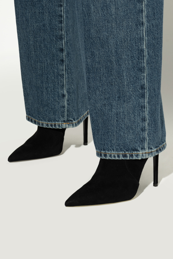 Stuart Weitzman Pointed Ankle Boots