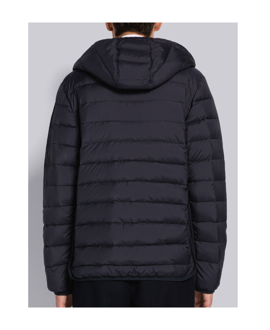 Thom Browne Zip-front Padded Jacket In Black