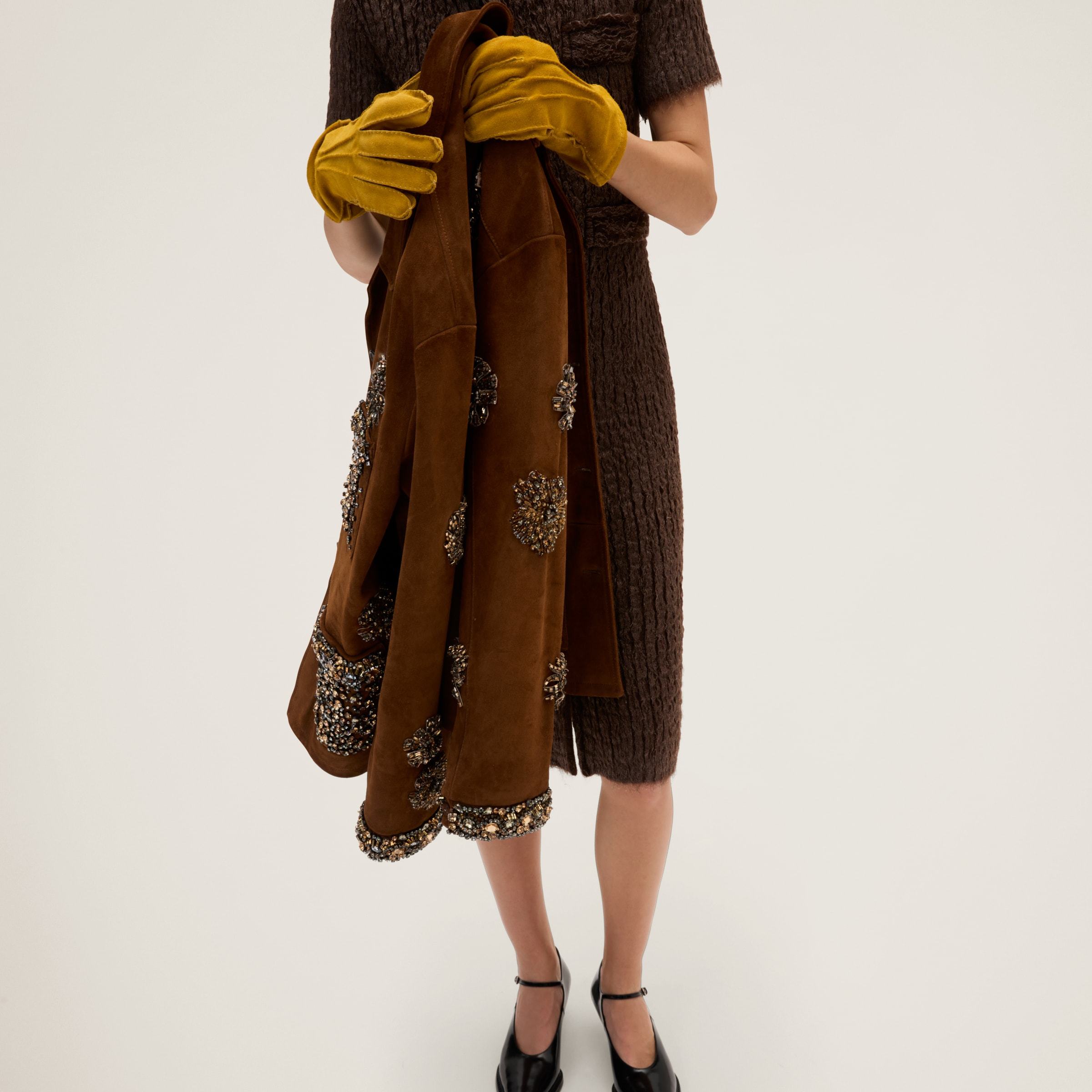 Miu Miu Jackets And Vests In Brown