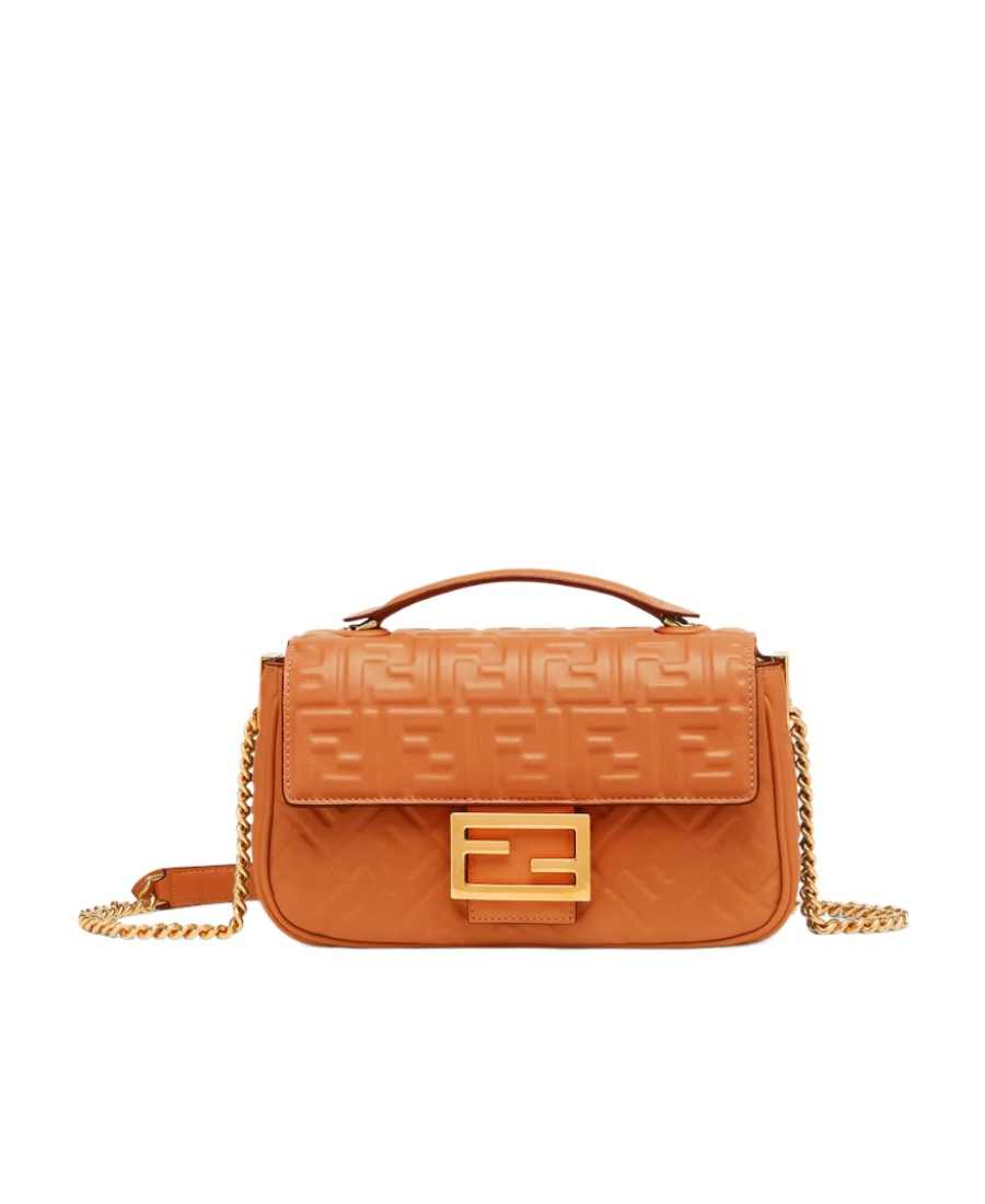 Fendi Brown Nappa Leather Bag In Brown
