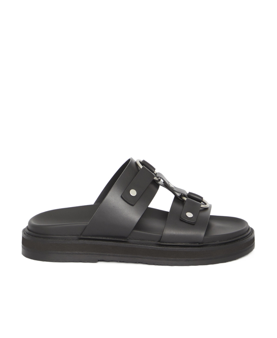 Celine Tippi Round Head Slippers In Black