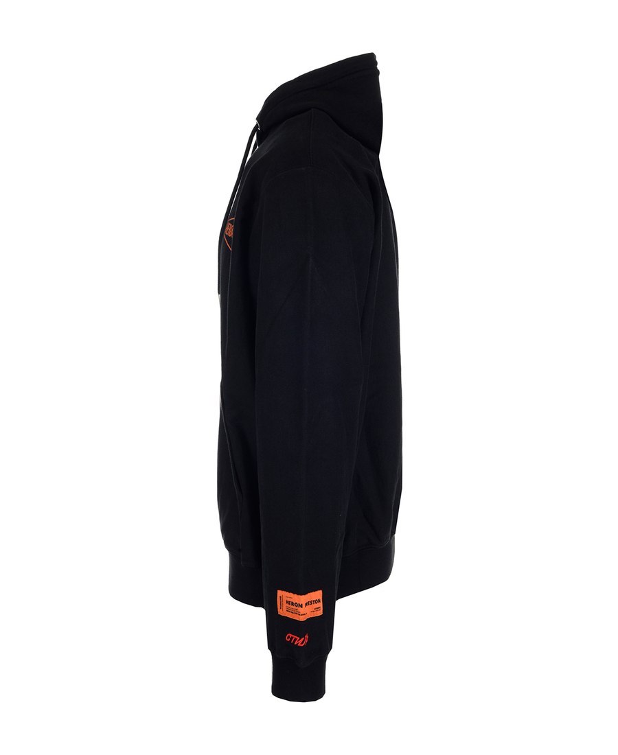 Heron Preston Hoded Zipper Casual Jacket In Black