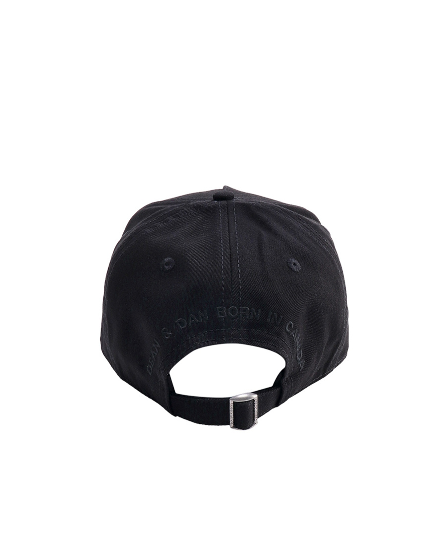 Dsquared2 Canadian Flag Patch Baseball Cap In Black