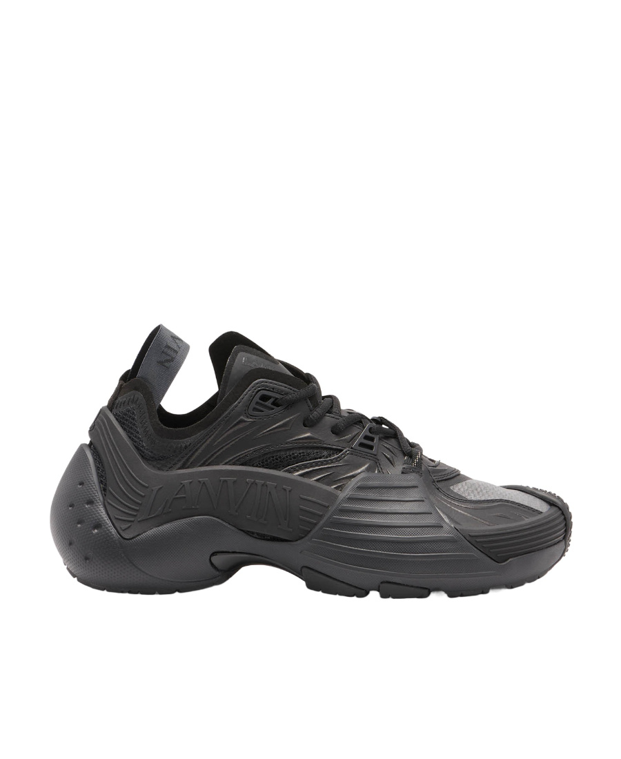 Lanvin Woman Sneakers Black Size 8 Textile Fibers In Black