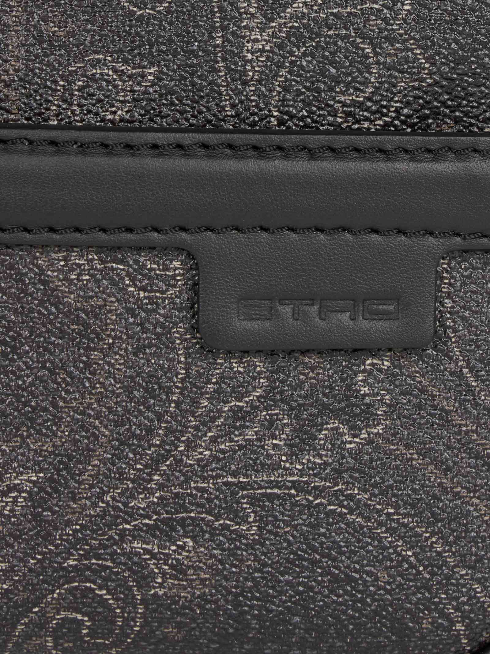 Etro Paisley Camera Case With Shoulder Strap In Black