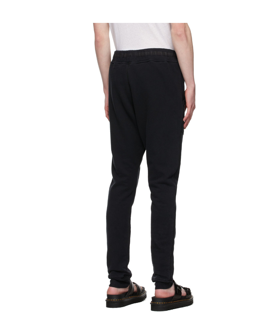 Greg Lauren Drawstring Slim-fit Trousers In Black