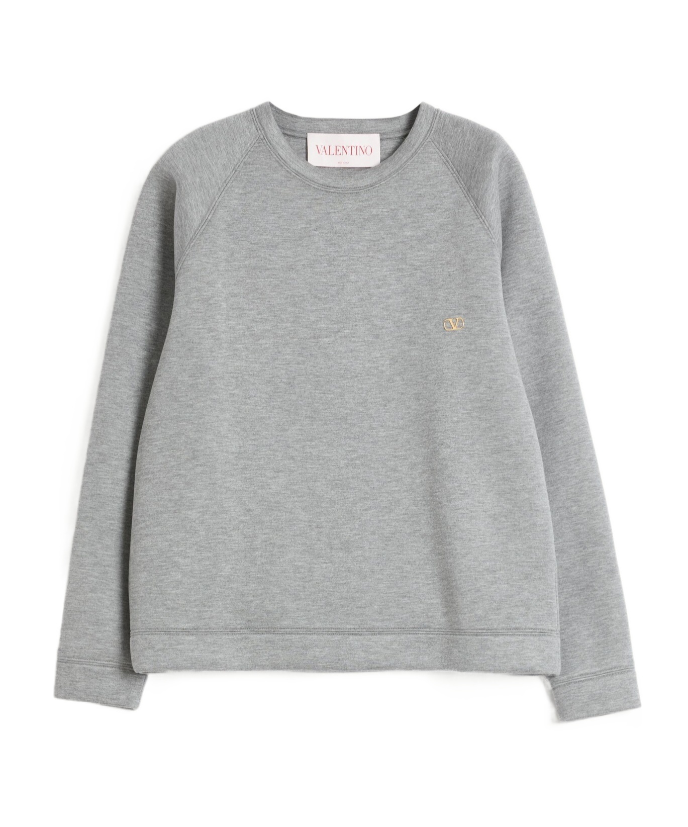 VALENTINO NEOPRENE CREWNECK SWEATSHIRT WITH VLOGO 