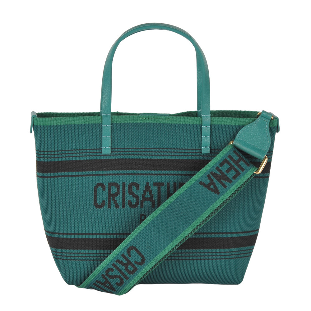 Crisathena Small Handle Shoulder Bag In Blue