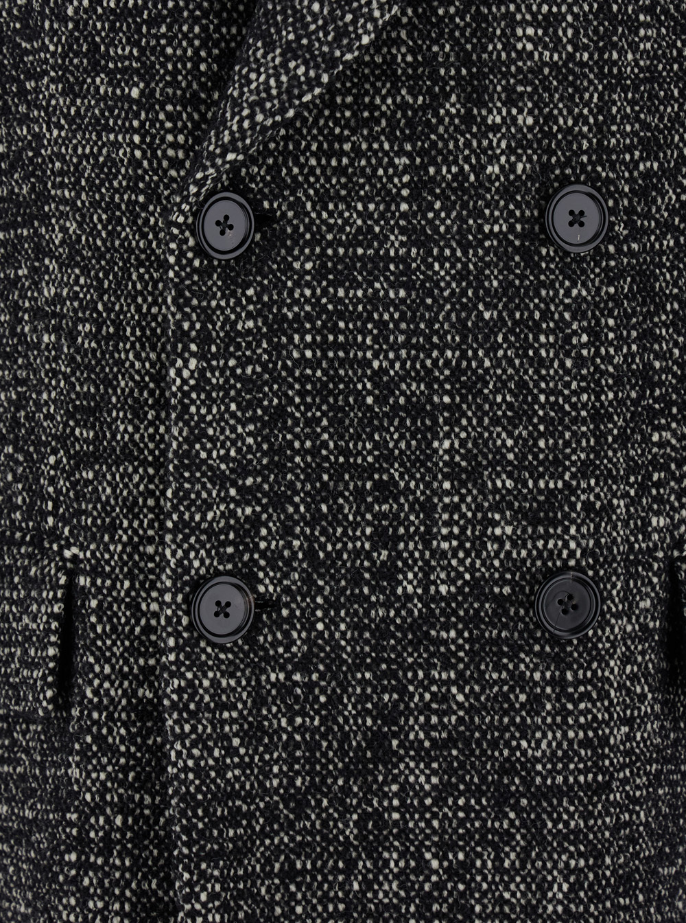 Dolce & Gabbana Double-breasted Long Coat Side Pockets In Animal Print