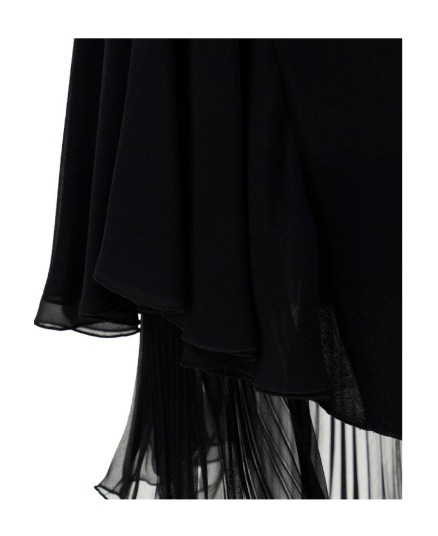 Versace Skirt In Chiffon In Black