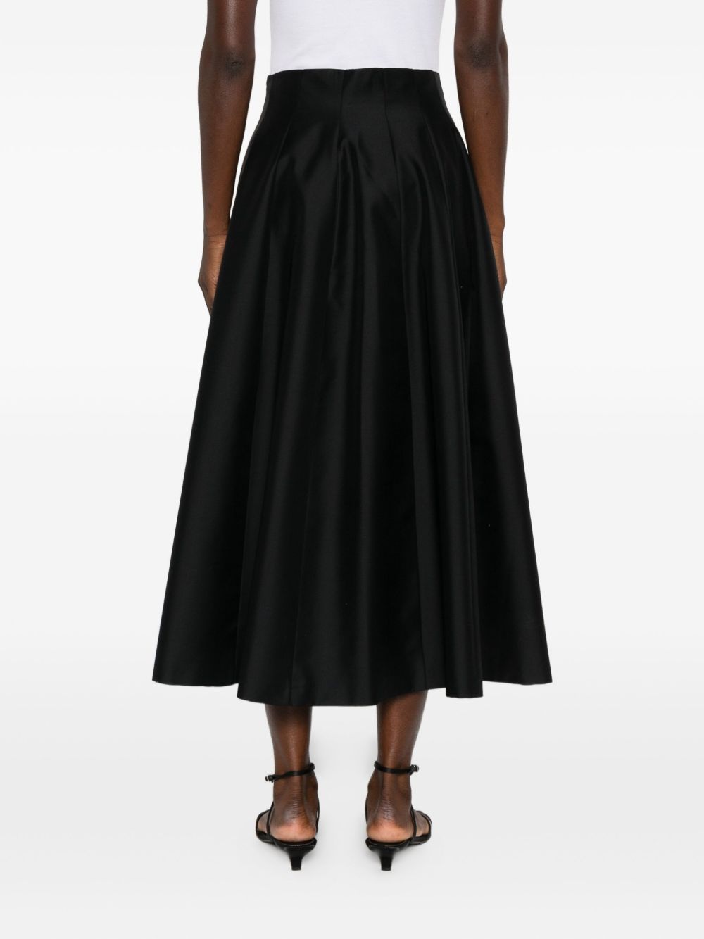 Alberta Ferretti Alberta Ferreti Silk Skirt In Black