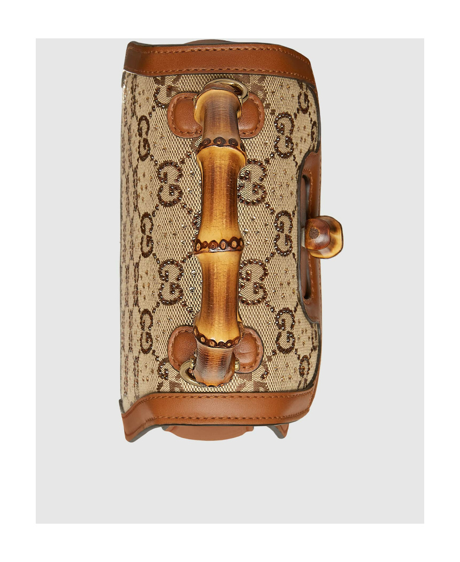 Gucci Bamboo 1947 Series Bamboo Mini Handbag In Brown