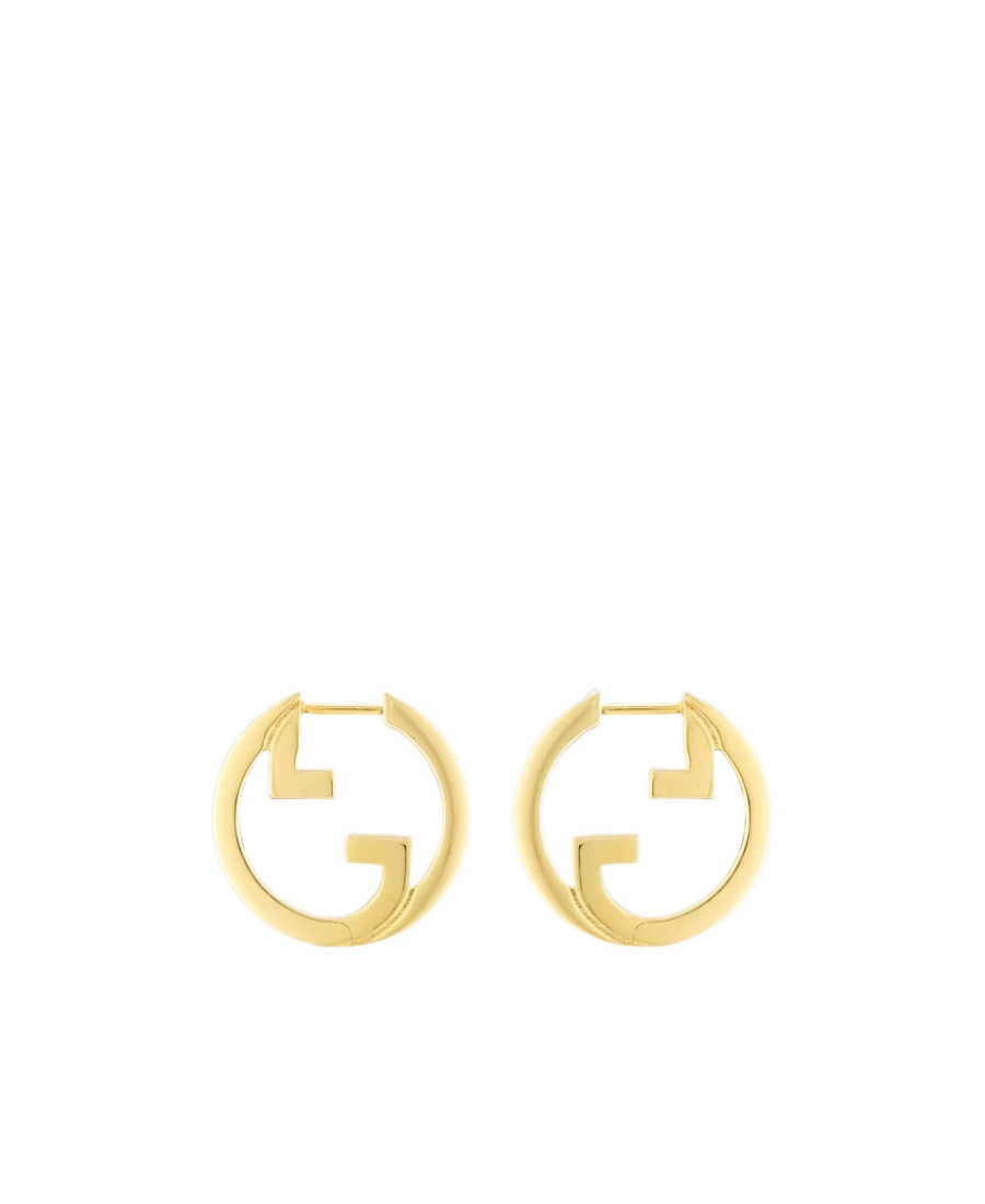 Gucci Blondie Hoop Earrings In Yellow