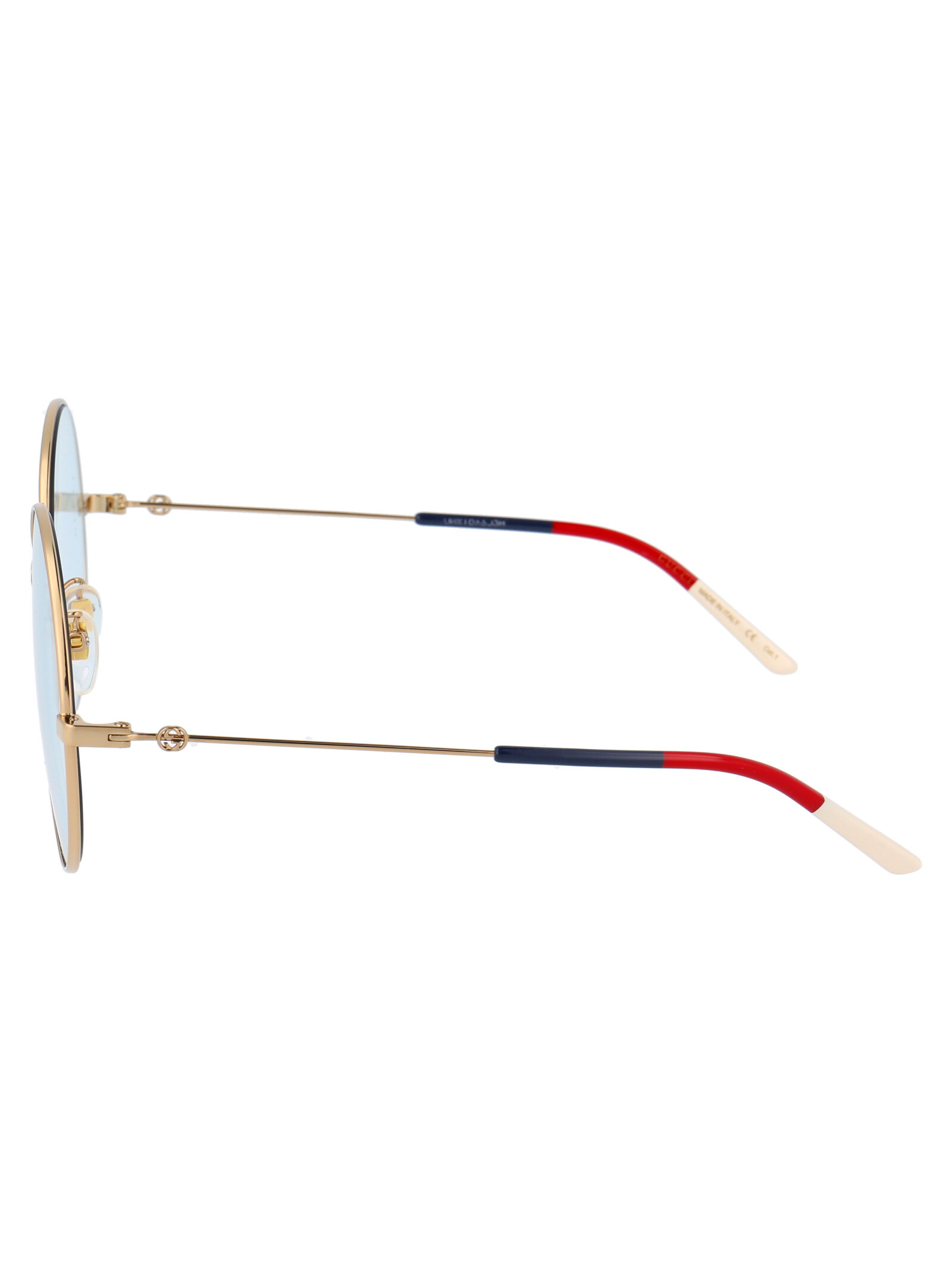 Gucci Round Shaped Sunglasses In Blue