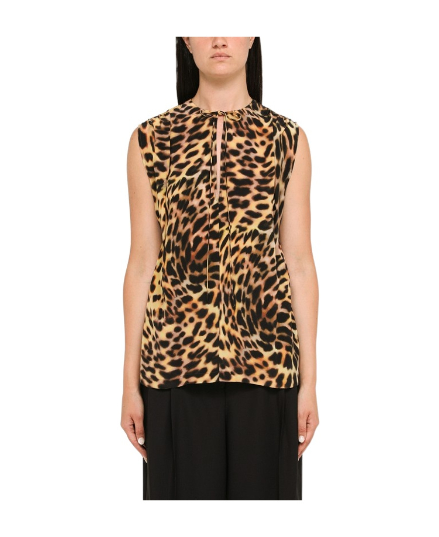 Stella Mccartney Cheetah-print Top In Multicolor
