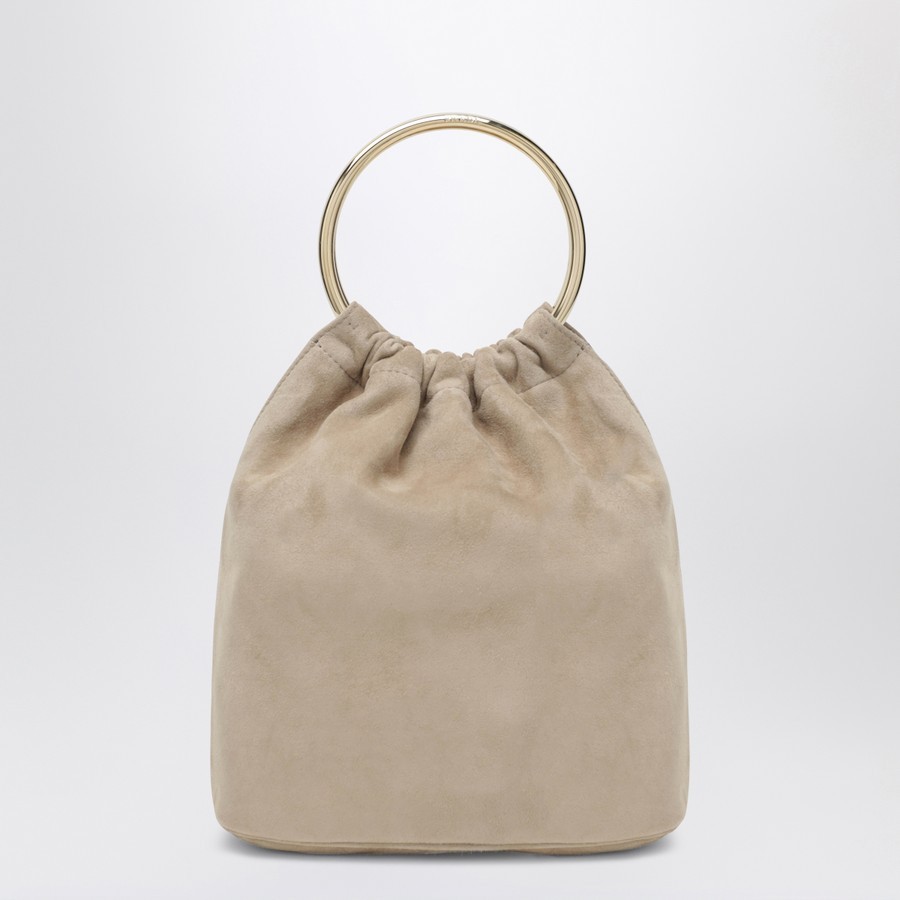 Prada Mini Bucket Bag In Desert Suede