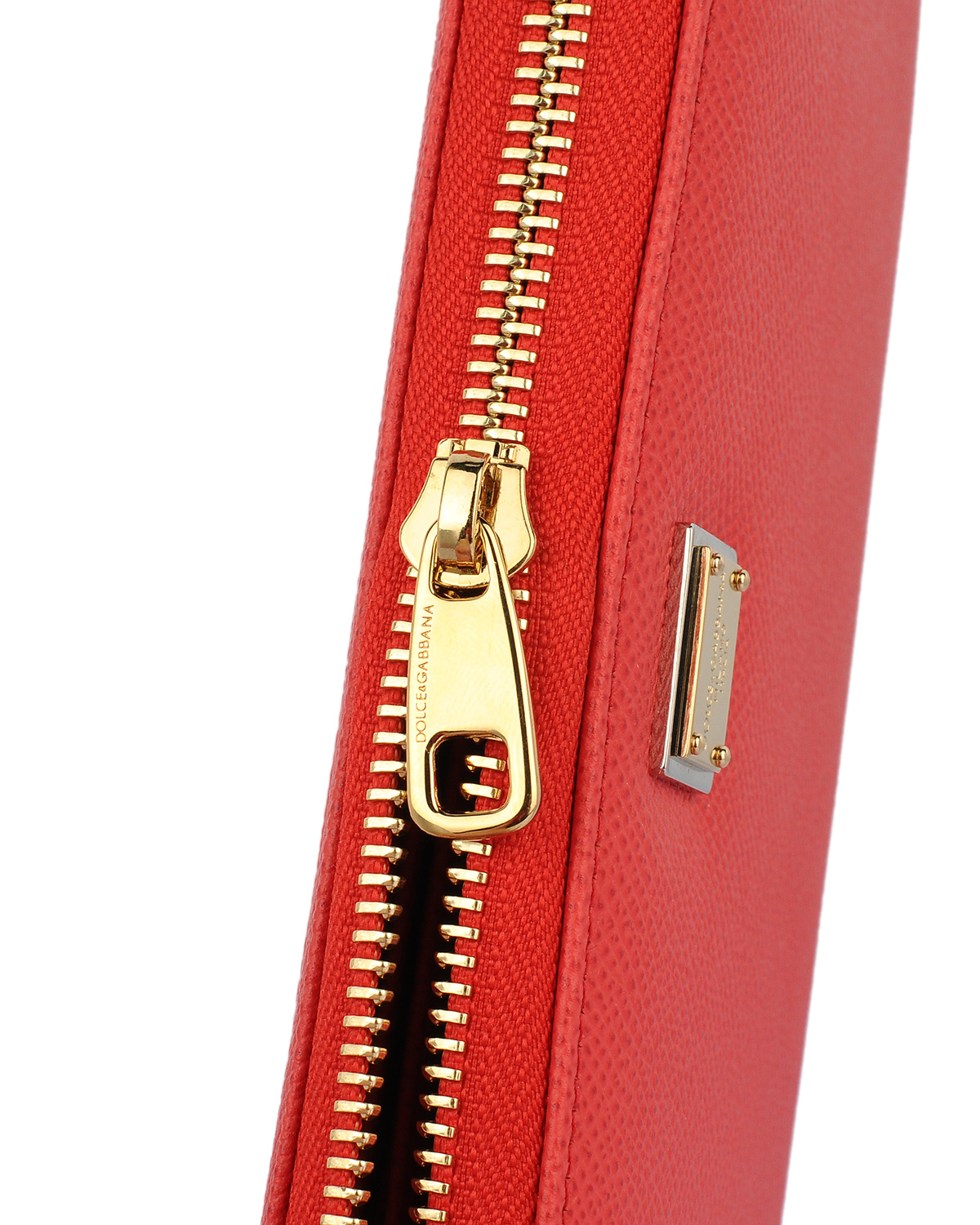 Dolce & Gabbana Logo Details Wallet In Red