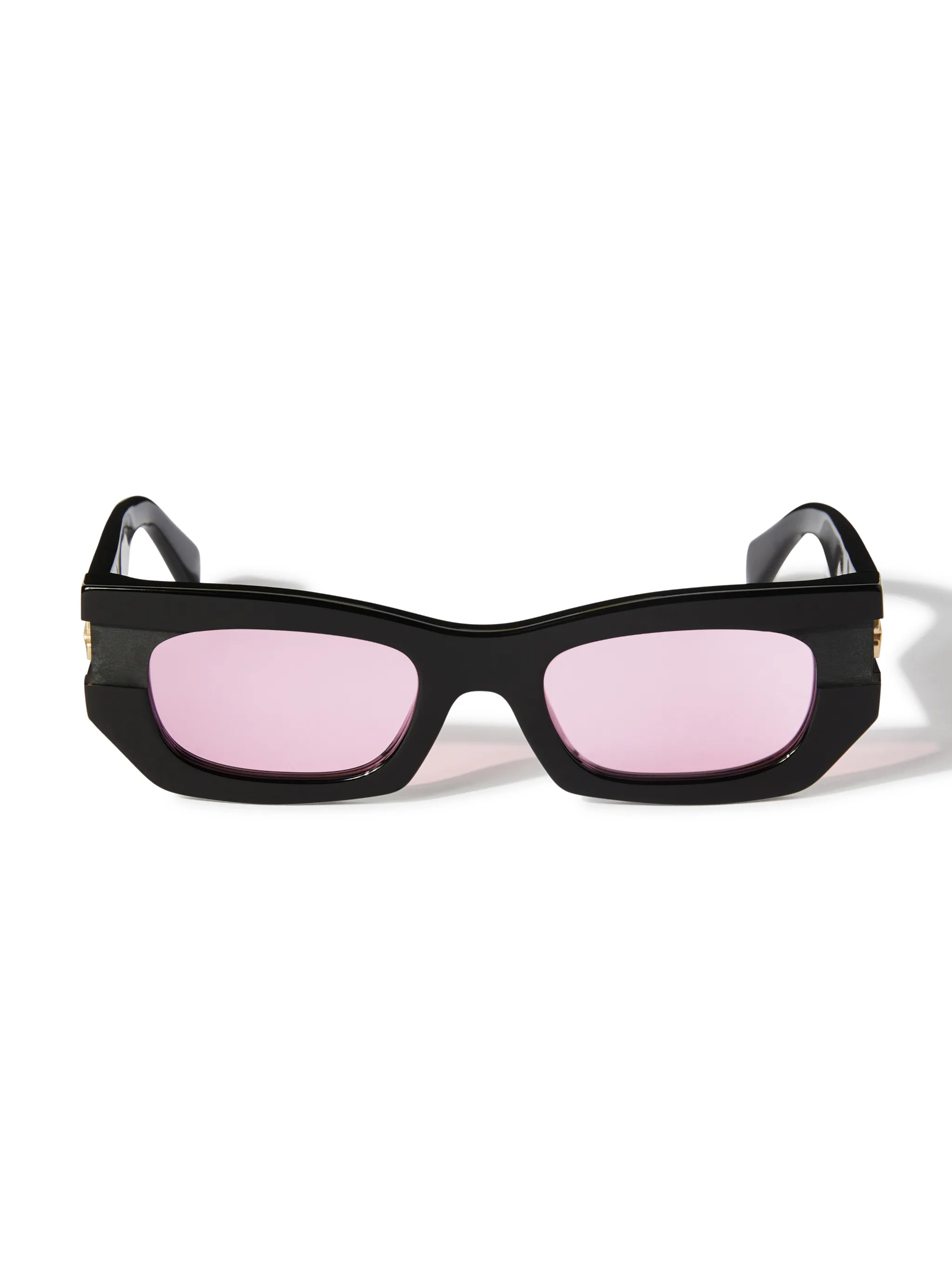 Off-white Belleville Acetate Rectangle Sunglasses In Black