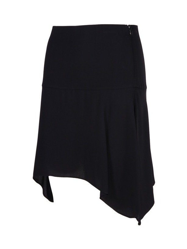 Stella Mccartney Reverse Asymmetric High Waist Skirt In Blue