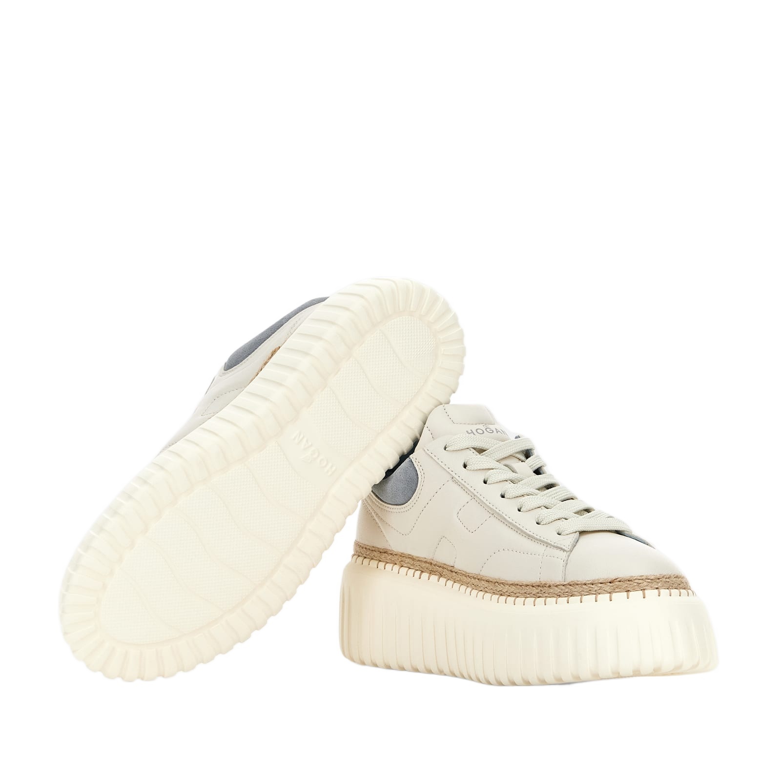 HOGAN HOGAN H-STRIPES PLATFORM LOW-TOP SNEAKERS