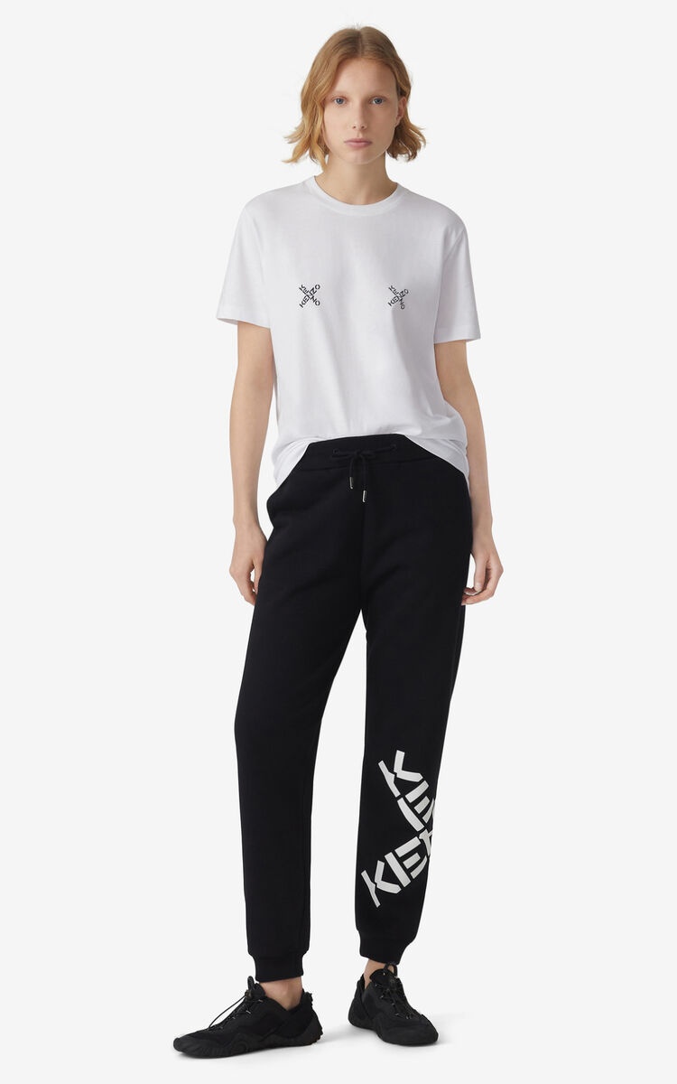 Kenzo Cross Logo T-shirt In White