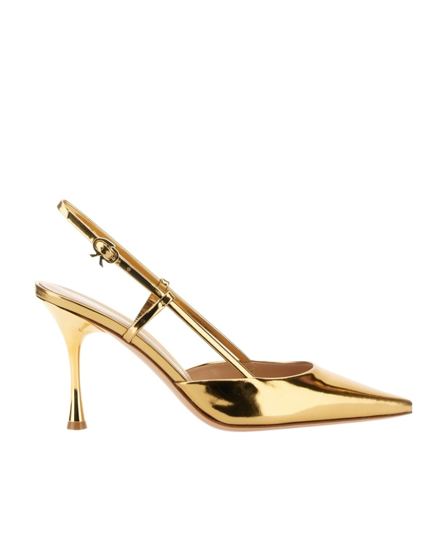 Gianvito Rossi Pointed Buckles High-heeled Sandals In Nude