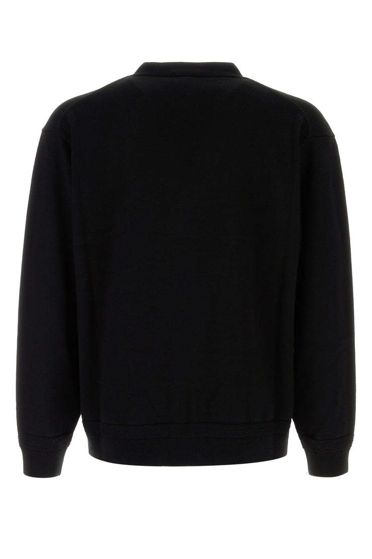 Kenzo V-neckline Cuffs And Hem In Ribbing