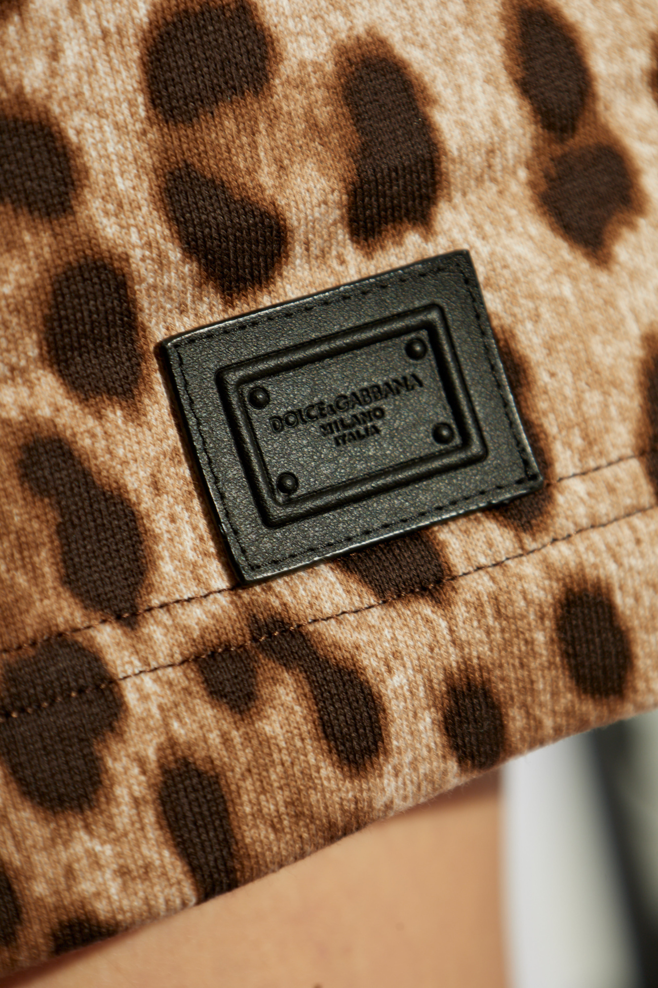 Dolce & Gabbana Pattern Shorts In Brown