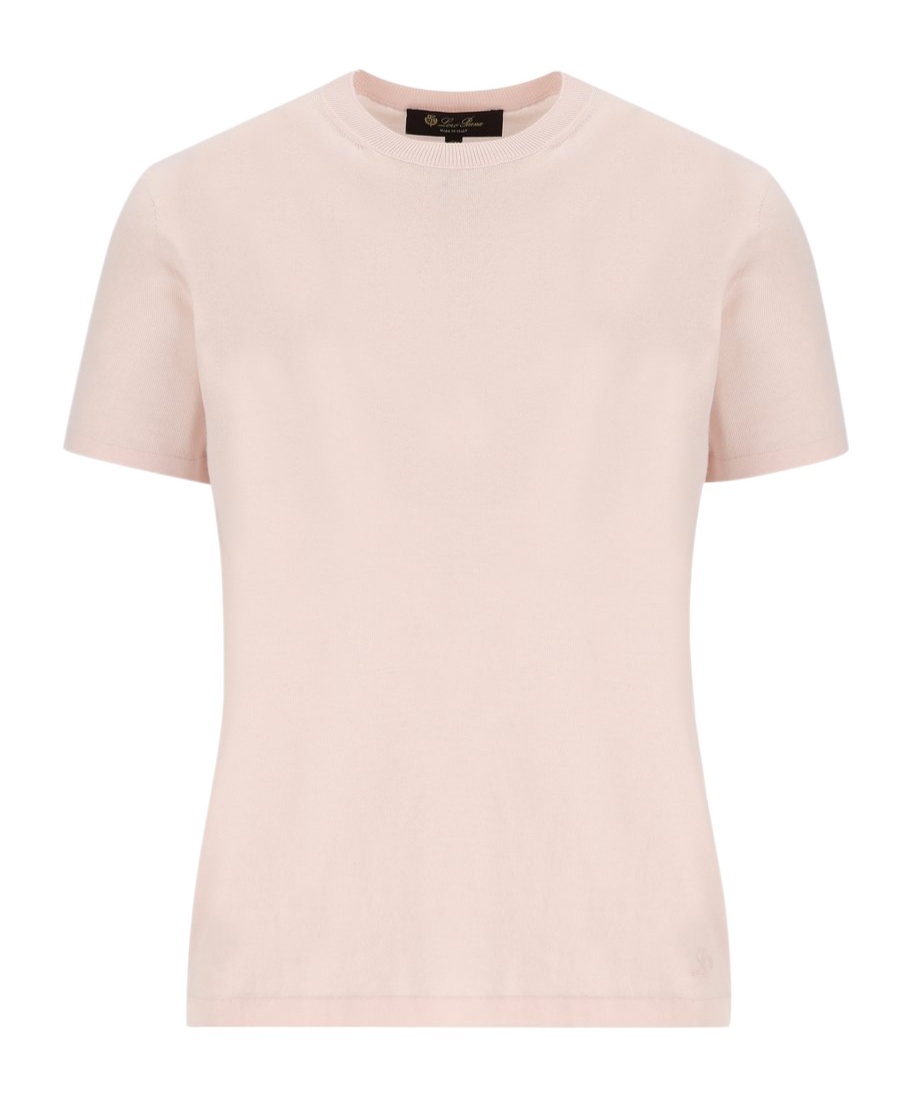 Shop Loro Piana Angera Crewneck T-shirt In Nude