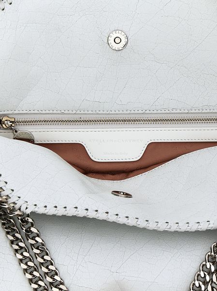 Stella Mccartney Falabella Fold-over Tote Bag In White
