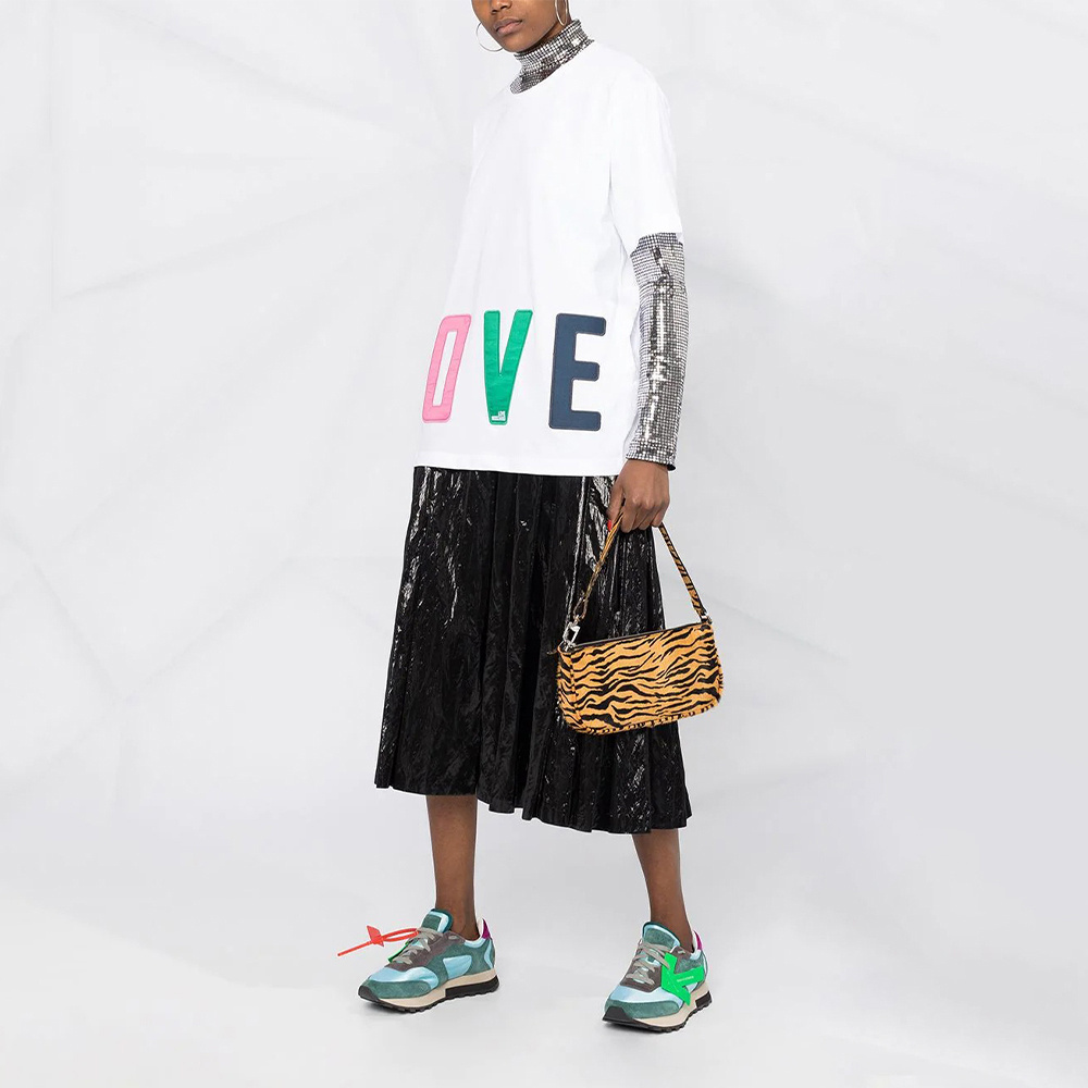 Moschino T-shirt With Round Neck And Short Sleeves In White