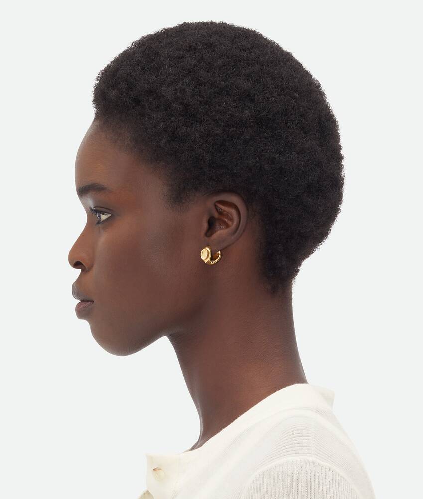 Bottega Veneta Ring Detail Earrings In Yellow