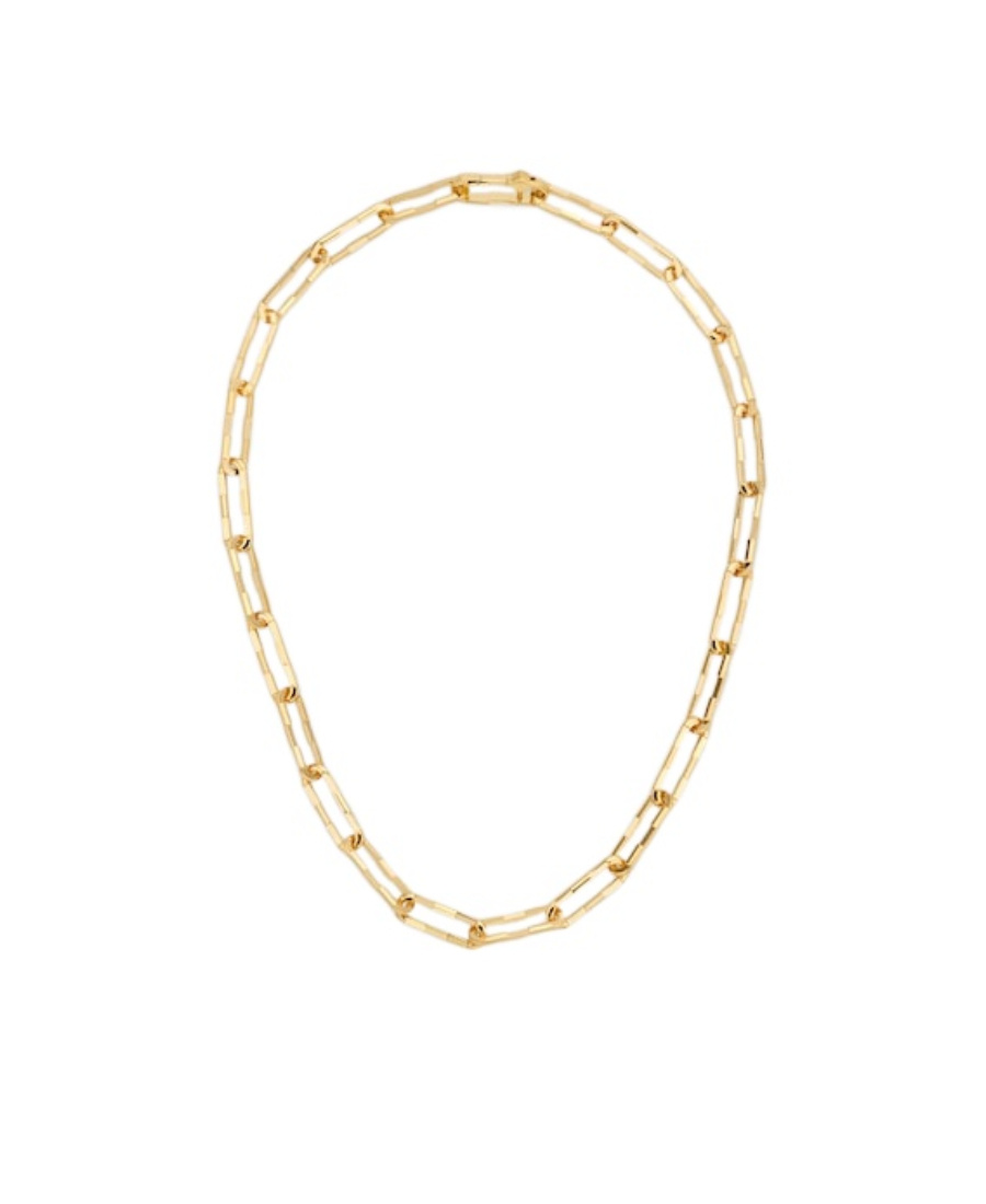 Gucci Link To Love Wide Chain Necklace In Gold