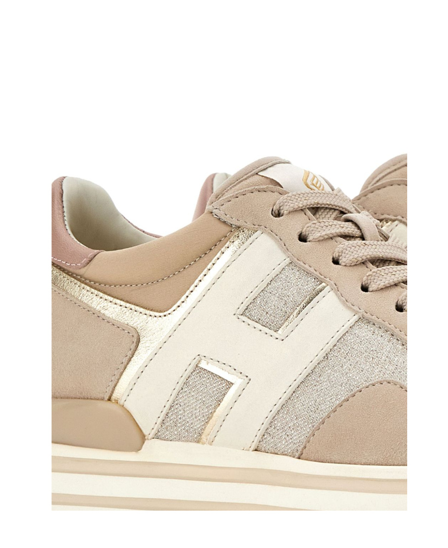 Hogan Midi H483 Plateau-sneakers In Nude